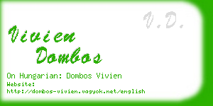 vivien dombos business card